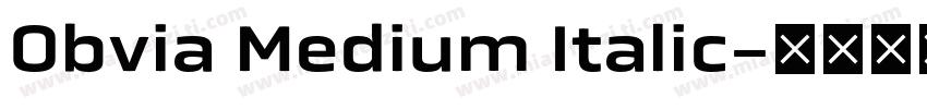 Obvia Medium Italic字体转换